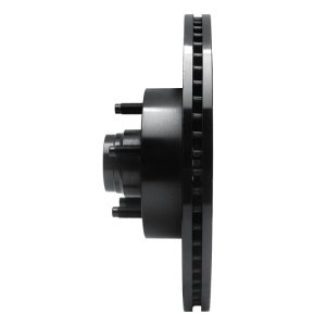 Ford Explorer Sport Brake Rotor (1) - Front Left - R1 Concepts - Drilled & Slotted - Black - `01-`05